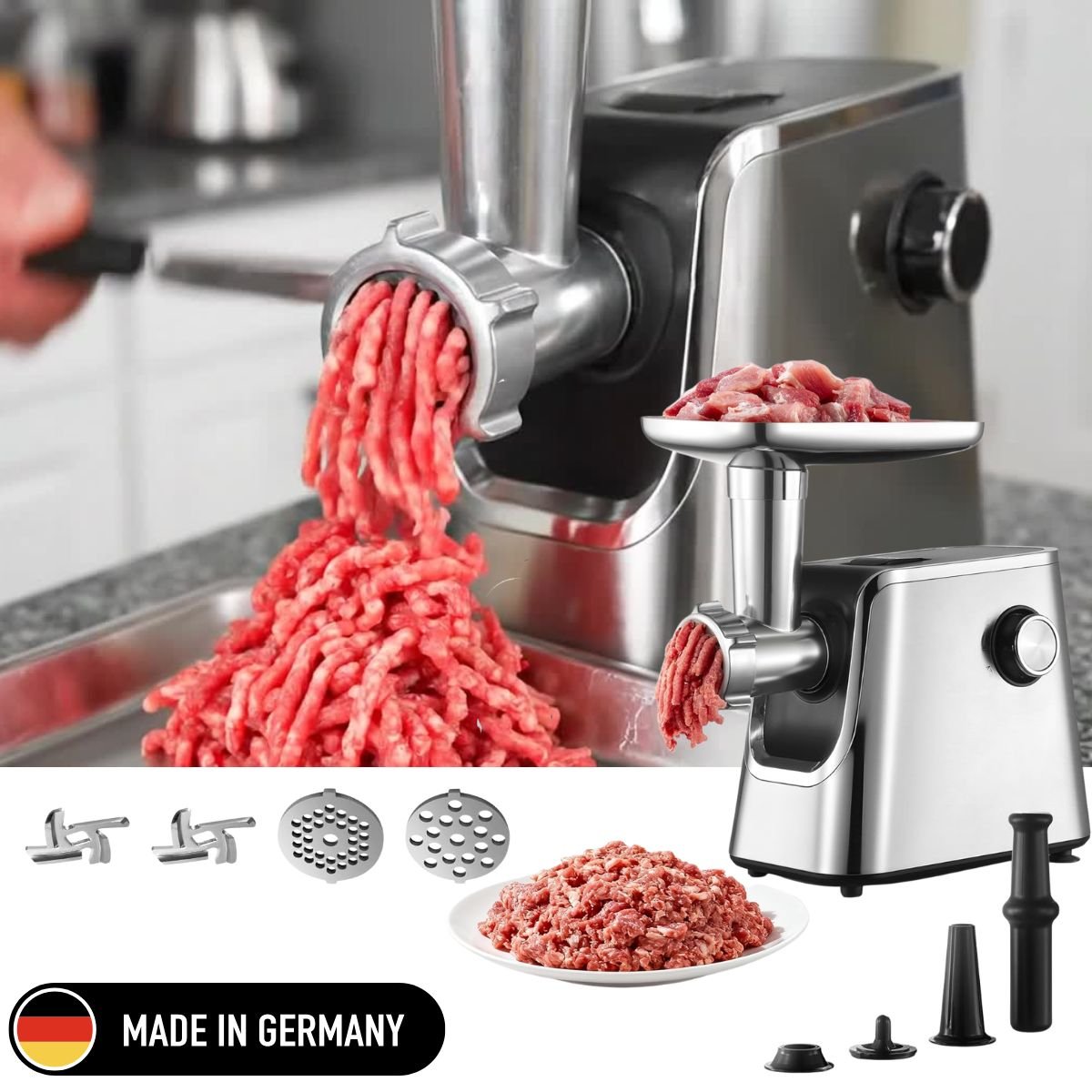 Mlynček na Mäso 3000W - Kompletná kuchynská sada v akčnej cene