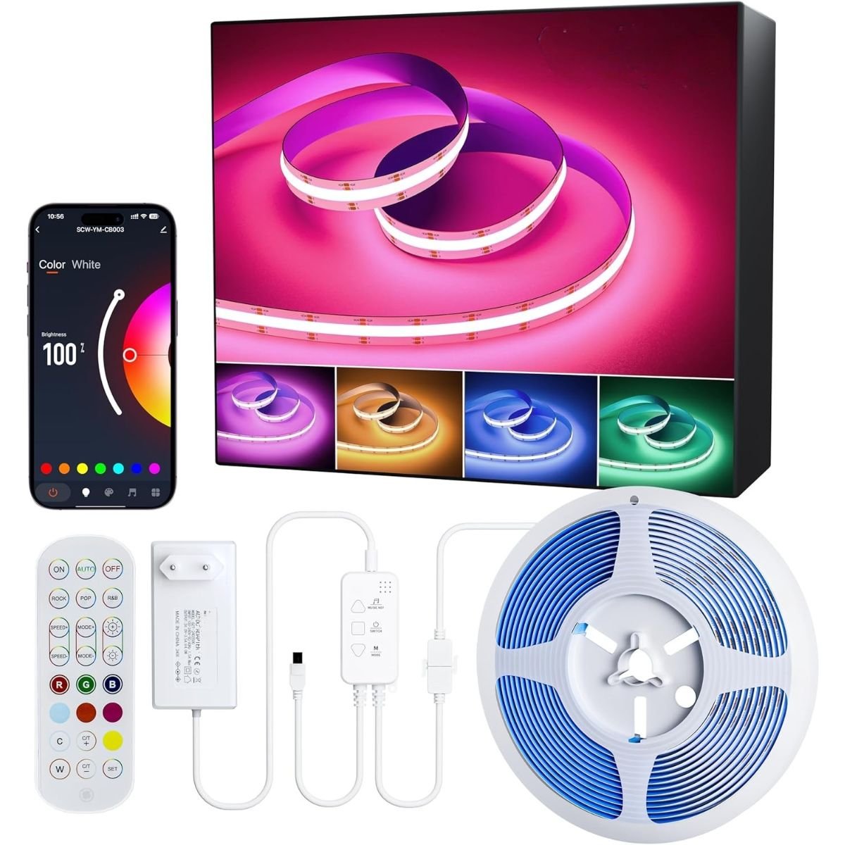 Striscia LED Smart 10m RGB con controllo app