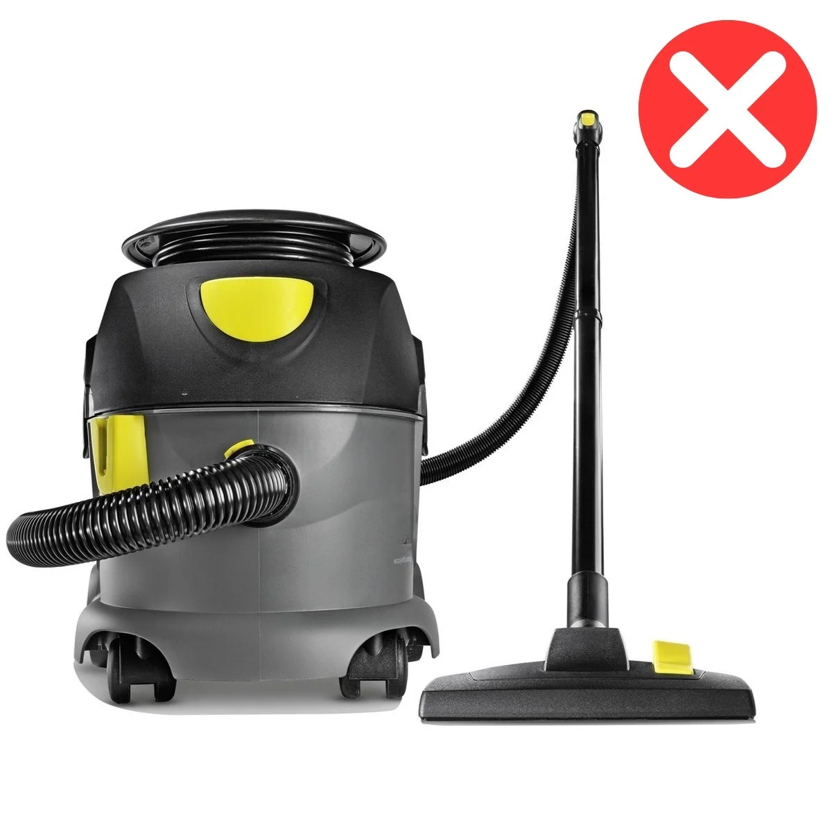 Herkömmliche Reinigung mit Staubsauger