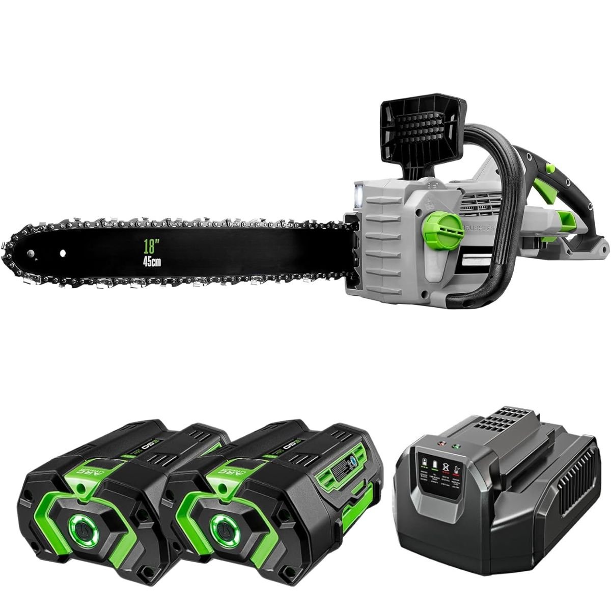 Komplettset 56V Akku-Kettensäge