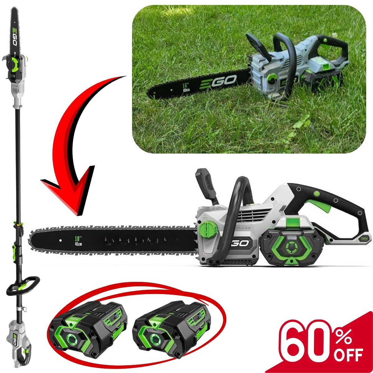 56V Akku-Kettensäge